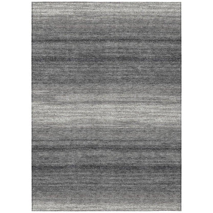 LOOMLAN Rugs Nira Gray Washable Indoor-Outdoor Rug