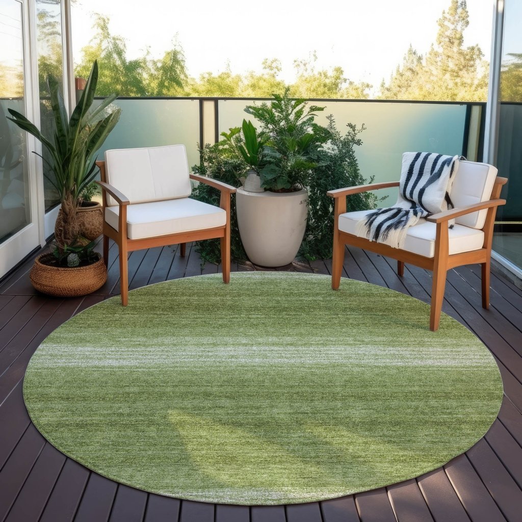 LOOMLAN Rugs Nira Green Washable Indoor-Outdoor Rug