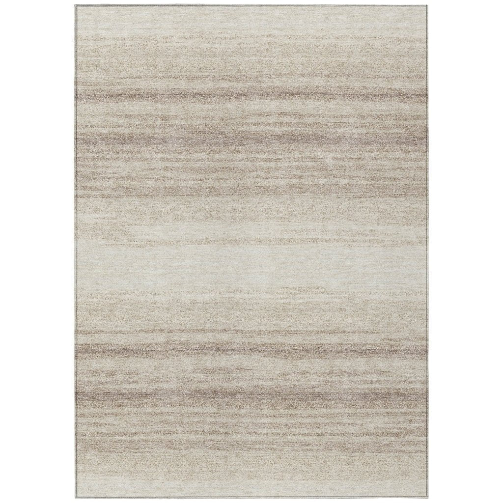LOOMLAN Rugs Nira Ivory Washable Indoor-Outdoor Rug