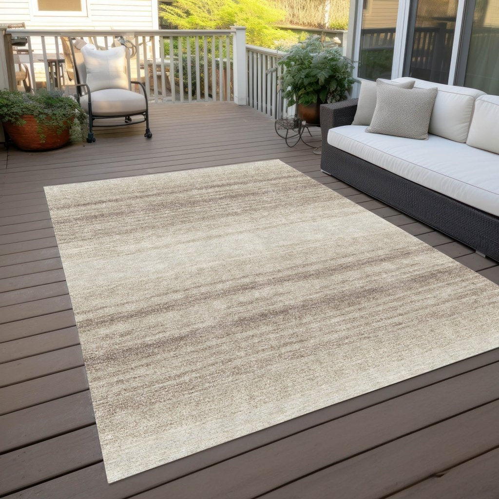 LOOMLAN Rugs Nira Ivory Washable Indoor-Outdoor Rug