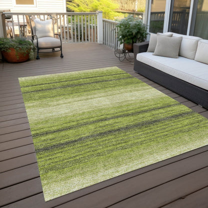 LOOMLAN Rugs Nira Lime Washable Indoor-Outdoor Rug