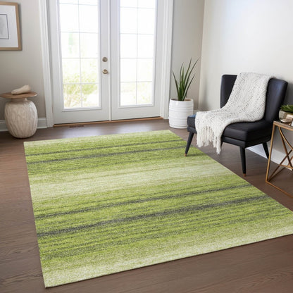 LOOMLAN Rugs Nira Lime Washable Indoor-Outdoor Rug