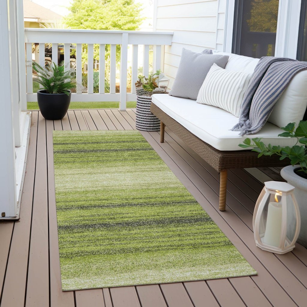 LOOMLAN Rugs Nira Lime Washable Indoor-Outdoor Rug