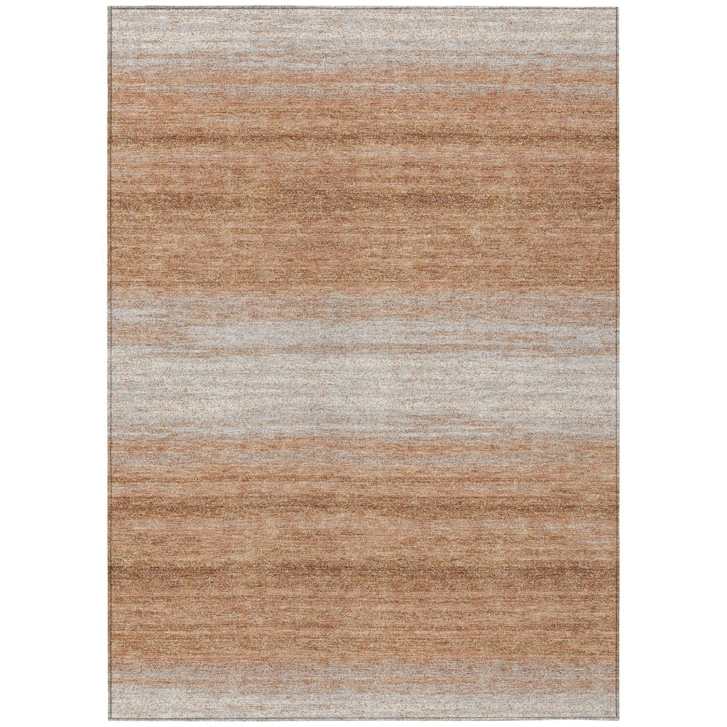 LOOMLAN Rugs Nira Orange Washable Indoor-Outdoor Rug