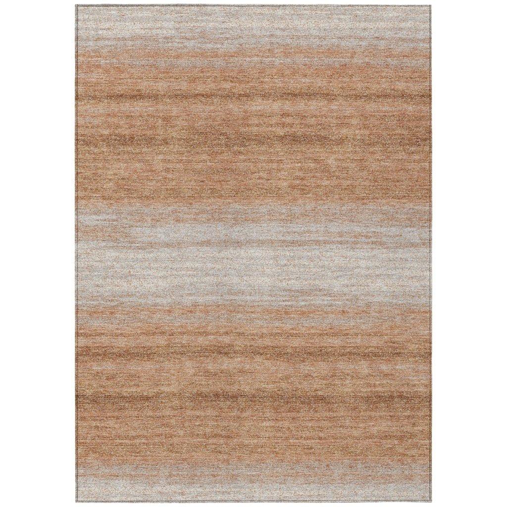 LOOMLAN Rugs Nira Orange Washable Indoor-Outdoor Rug