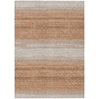 LOOMLAN Rugs Nira Orange Washable Indoor-Outdoor Rug