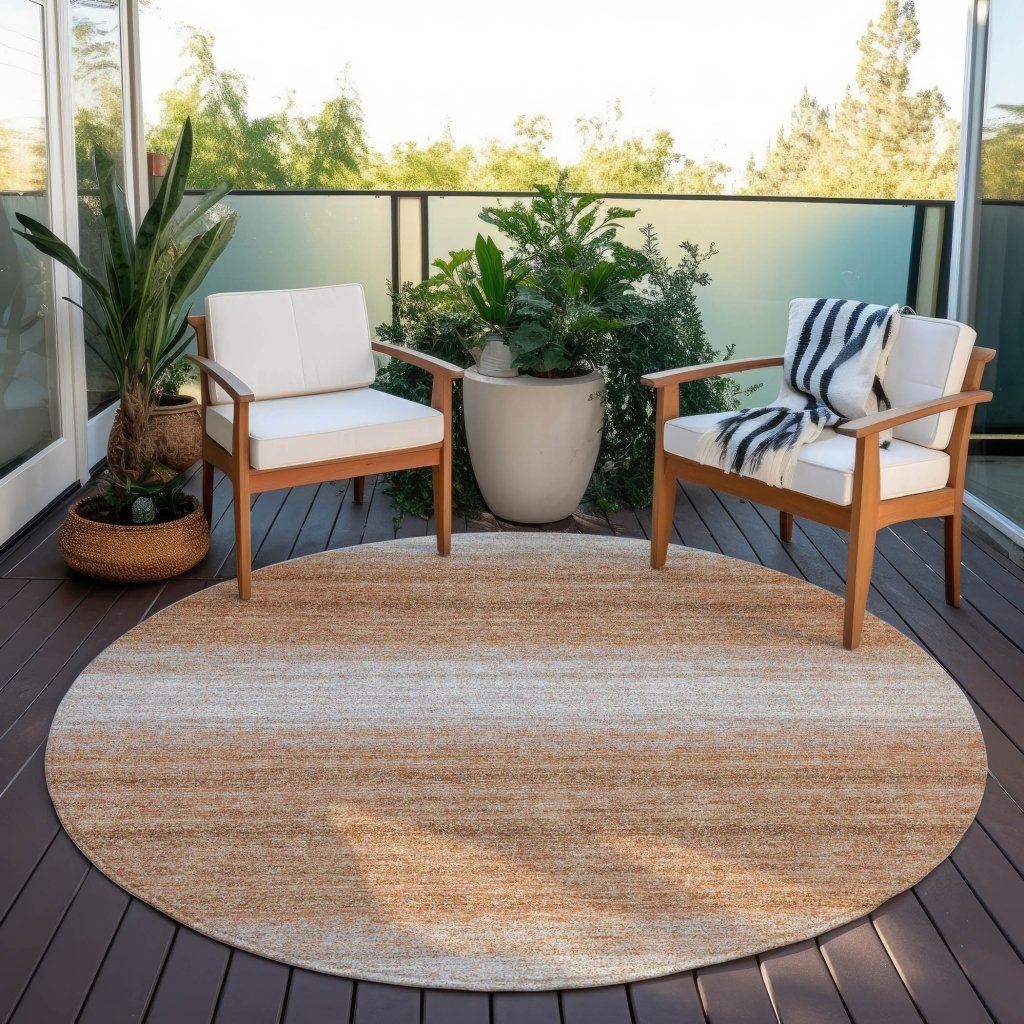 LOOMLAN Rugs Nira Orange Washable Indoor-Outdoor Rug