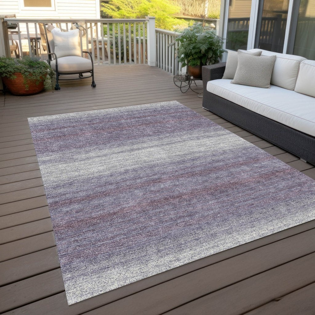 LOOMLAN Rugs Nira Purple Washable Indoor-Outdoor Rug