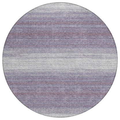 LOOMLAN Rugs Nira Purple Washable Indoor-Outdoor Rug