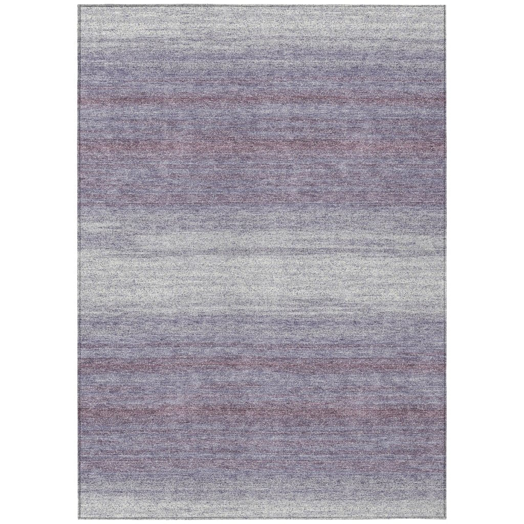 LOOMLAN Rugs Nira Purple Washable Indoor-Outdoor Rug
