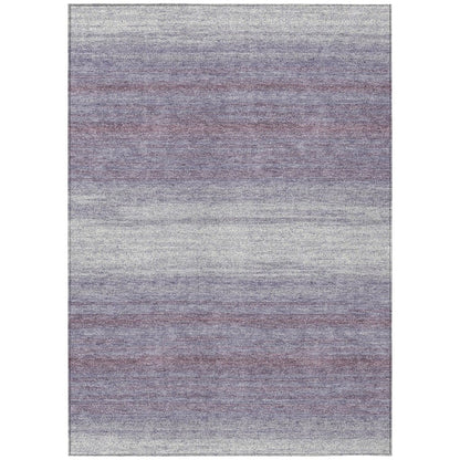 LOOMLAN Rugs Nira Purple Washable Indoor-Outdoor Rug