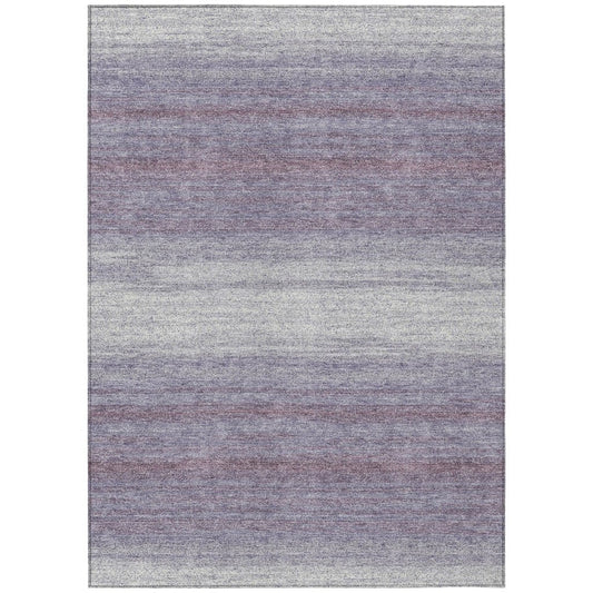 LOOMLAN Rugs Nira Purple Washable Indoor-Outdoor Rug