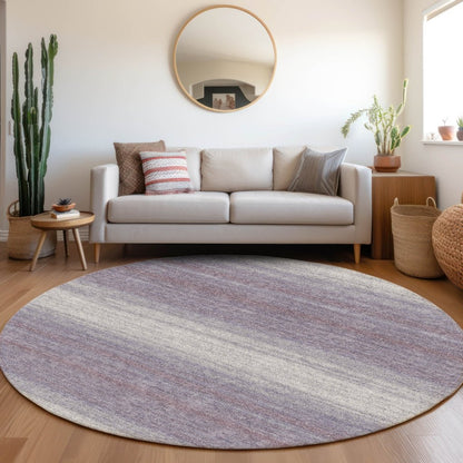 LOOMLAN Rugs Nira Purple Washable Indoor-Outdoor Rug