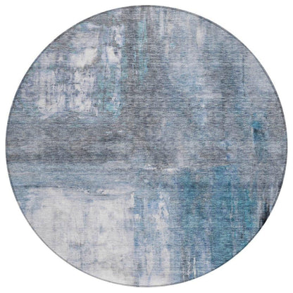 LOOMLAN Rugs Nocturne Blue Washable Indoor-Outdoor Rug