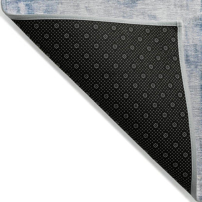 LOOMLAN Rugs Nocturne Blue Washable Indoor-Outdoor Rug