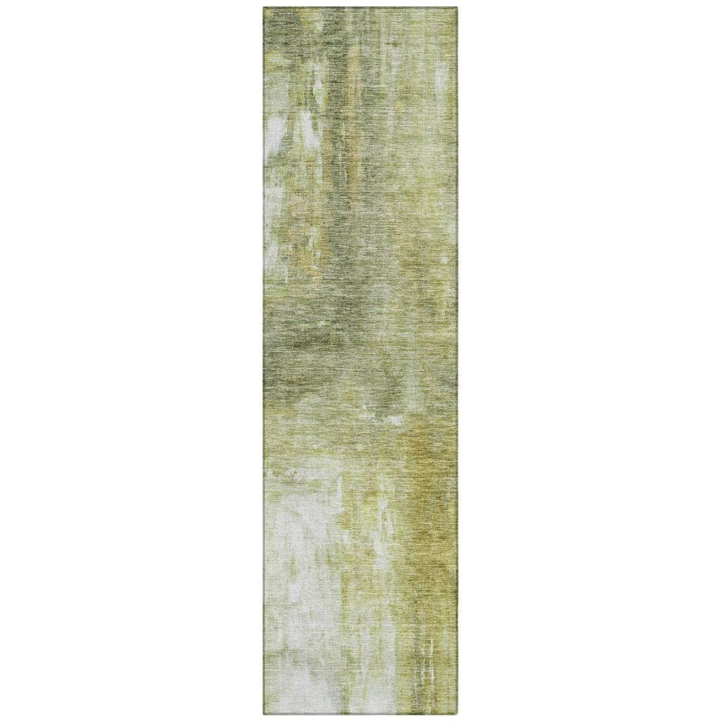 LOOMLAN Rugs Nocturne Green Washable Indoor-Outdoor Rug