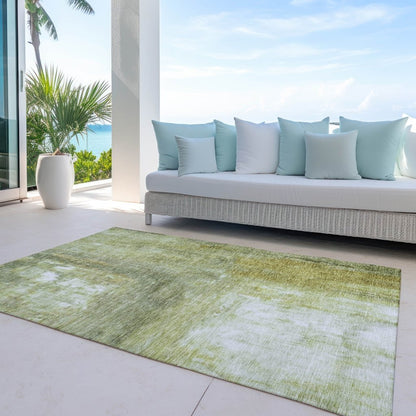 LOOMLAN Rugs Nocturne Green Washable Indoor-Outdoor Rug