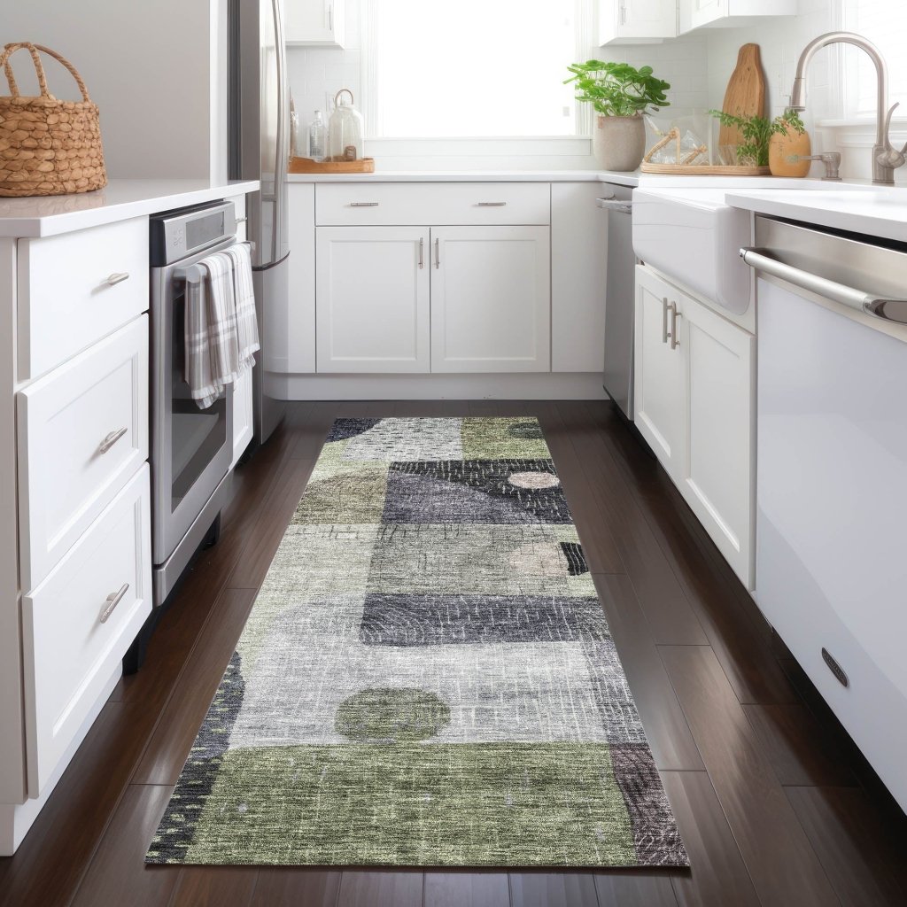 LOOMLAN Rugs Noel Aloe Washable Indoor-Outdoor Rug