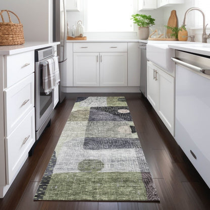 LOOMLAN Rugs Noel Aloe Washable Indoor-Outdoor Rug