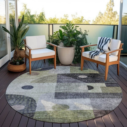 LOOMLAN Rugs Noel Aloe Washable Indoor-Outdoor Rug