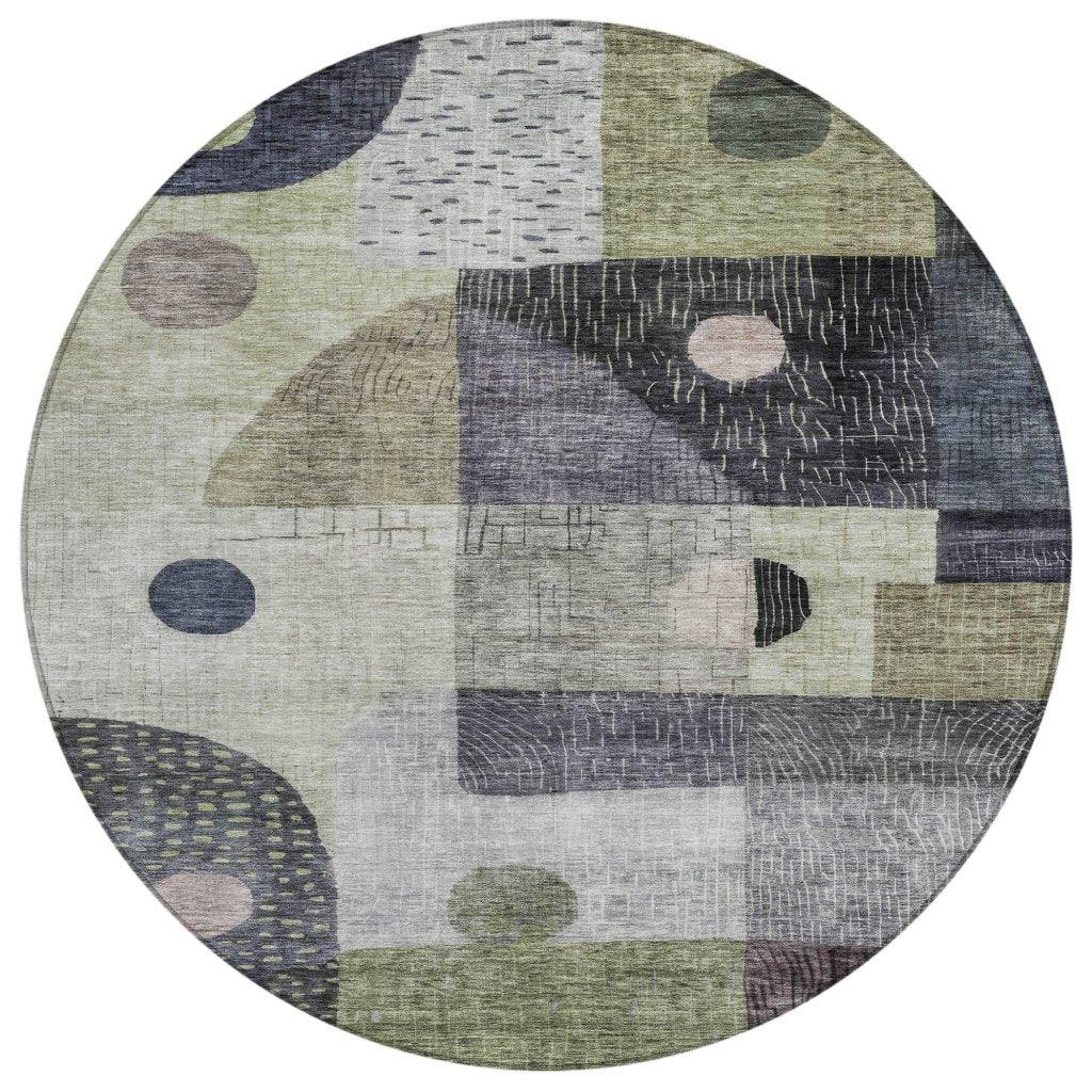 LOOMLAN Rugs Noel Aloe Washable Indoor-Outdoor Rug