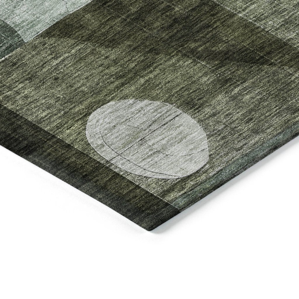 LOOMLAN Rugs Noel Olive Washable Indoor-Outdoor Rug