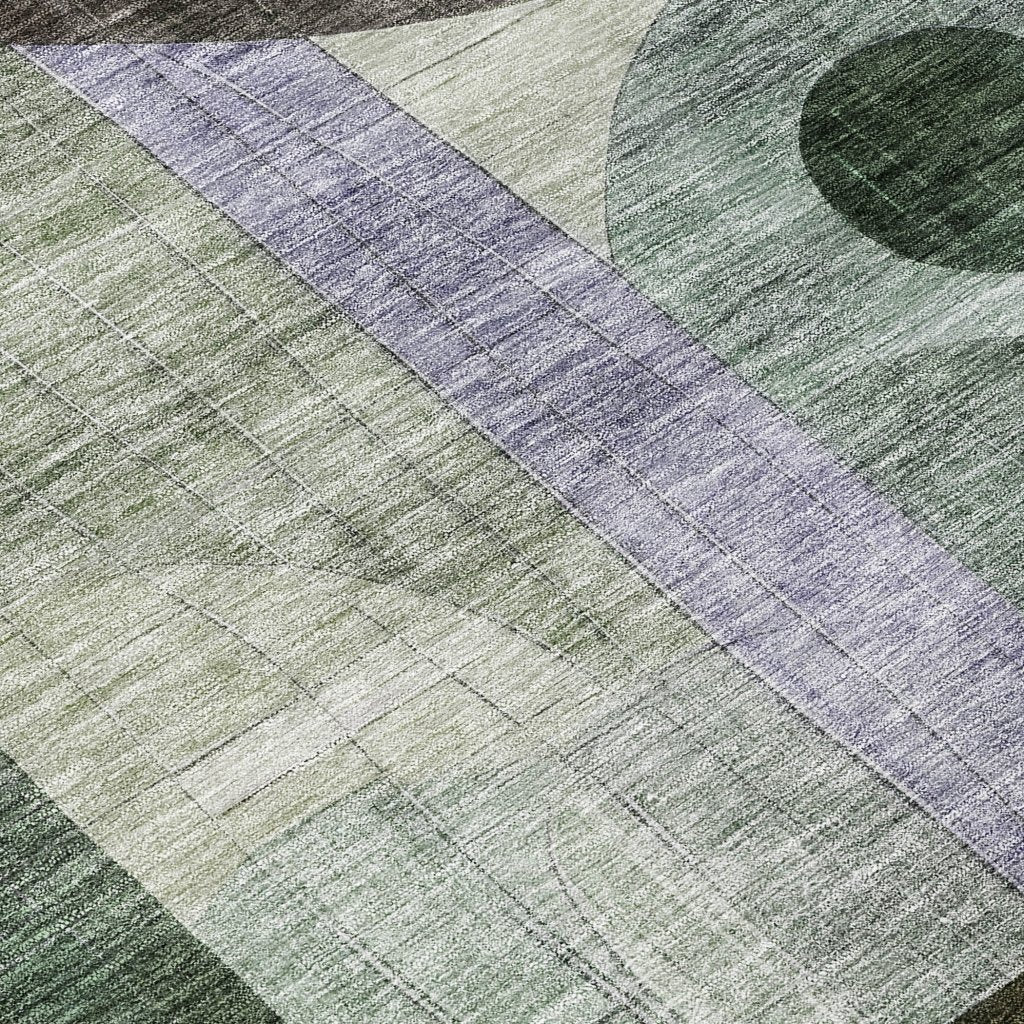 LOOMLAN Rugs Noel Olive Washable Indoor-Outdoor Rug