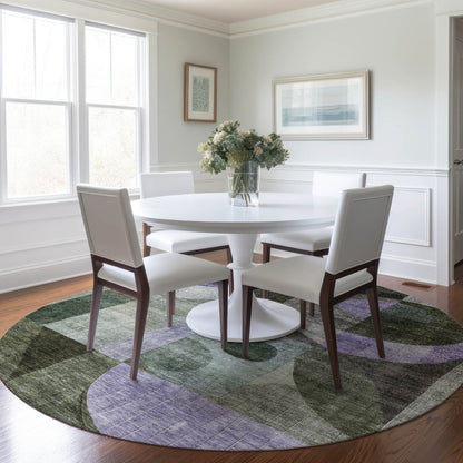 LOOMLAN Rugs Noel Olive Washable Indoor-Outdoor Rug