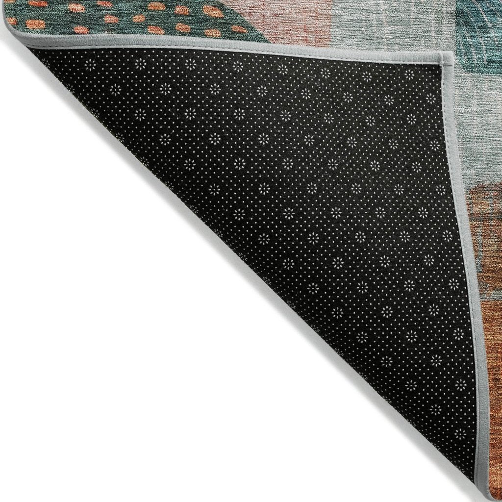 LOOMLAN Rugs Noel Orange Washable Indoor-Outdoor Rug