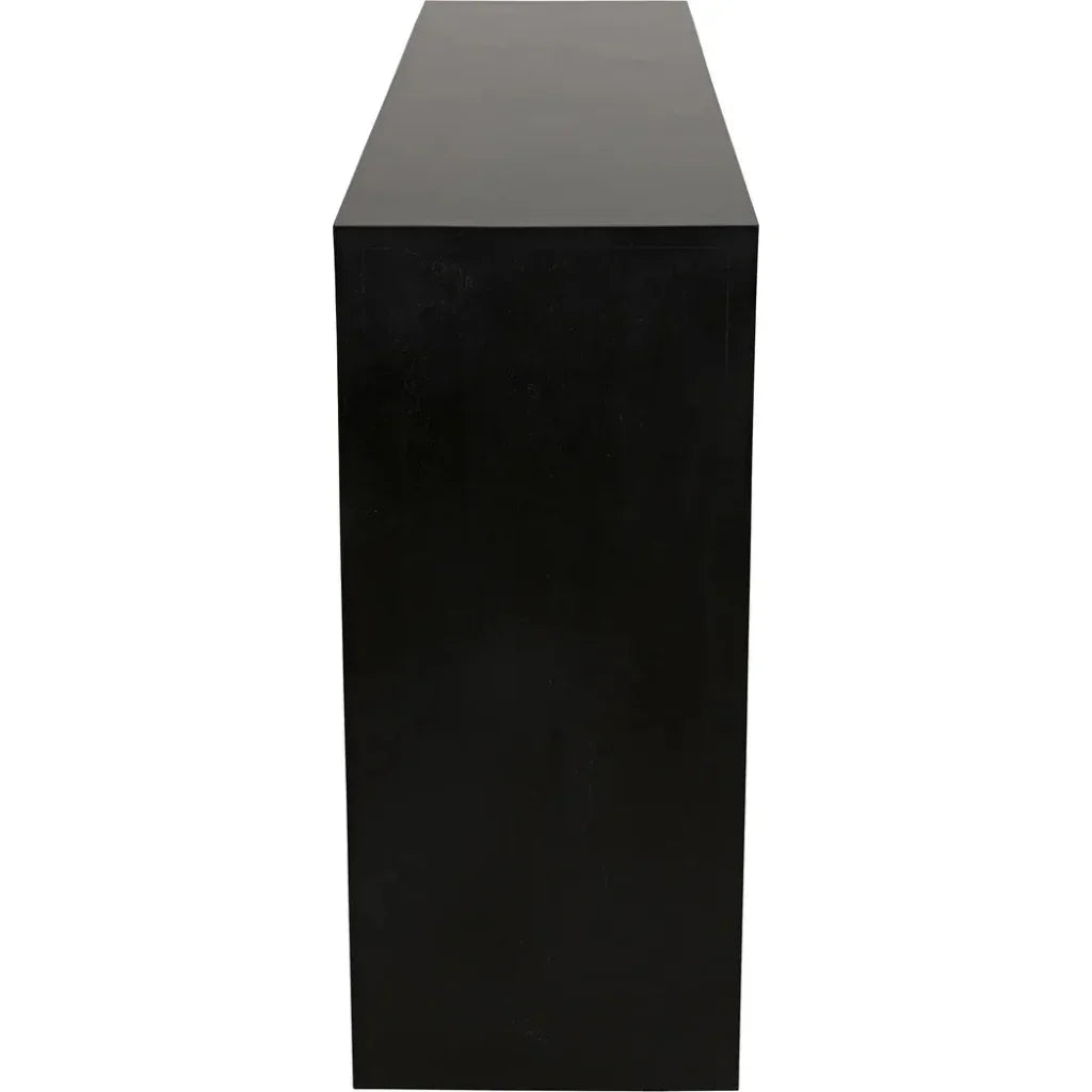 Noir Bridge Rectangular Wood Console Table