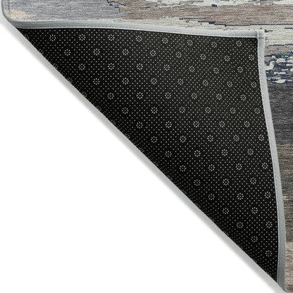 LOOMLAN Rugs Nomaria Black Washable Indoor-Outdoor Rug
