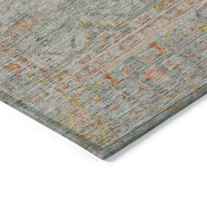 LOOMLAN Rugs Nora Brown Washable Indoor-Outdoor Rug