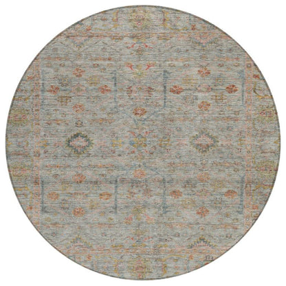 LOOMLAN Rugs Nora Brown Washable Indoor-Outdoor Rug