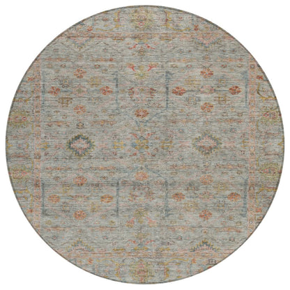 LOOMLAN Rugs Nora Brown Washable Indoor-Outdoor Rug