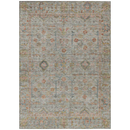LOOMLAN Rugs Nora Brown Washable Indoor-Outdoor Rug