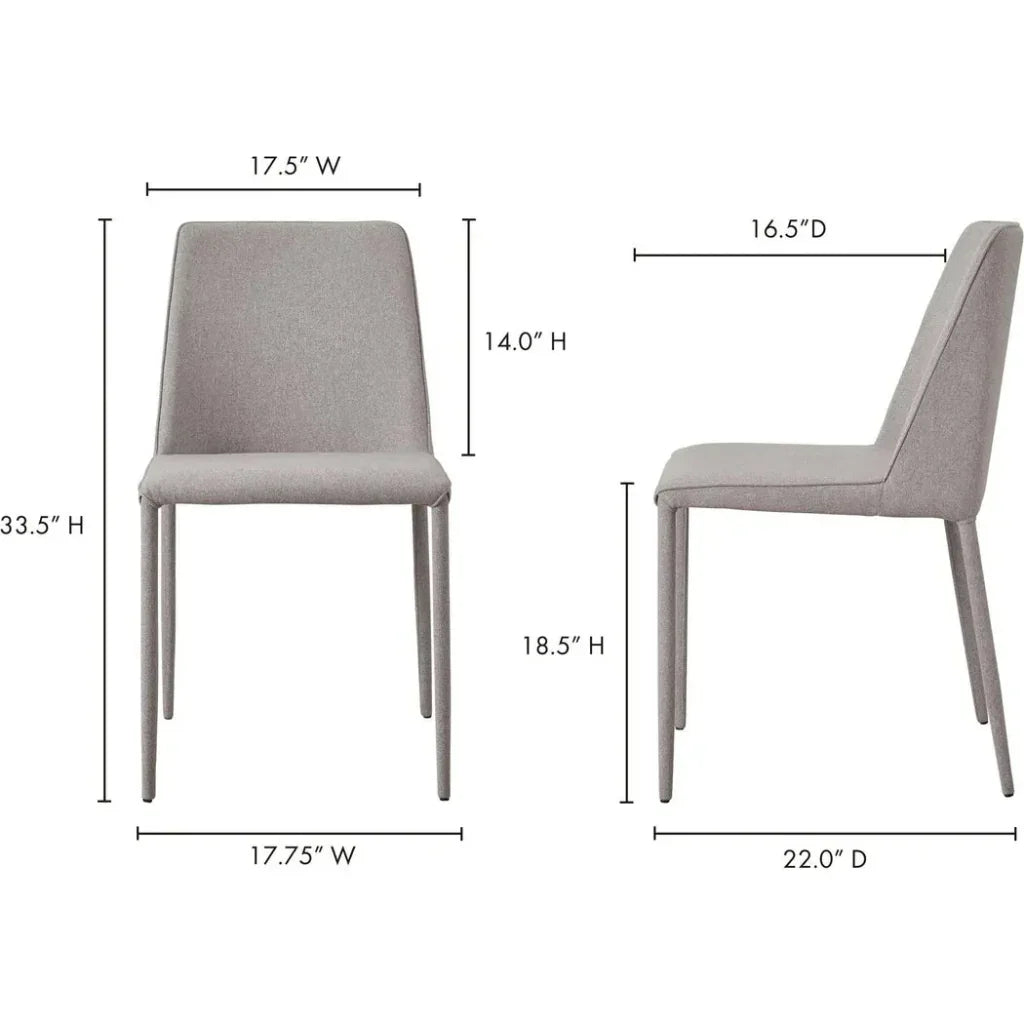 Nora Grey Dining Chair – Dining Room Furniture - LOOMLAN - Moe's Home - Dining Chairs