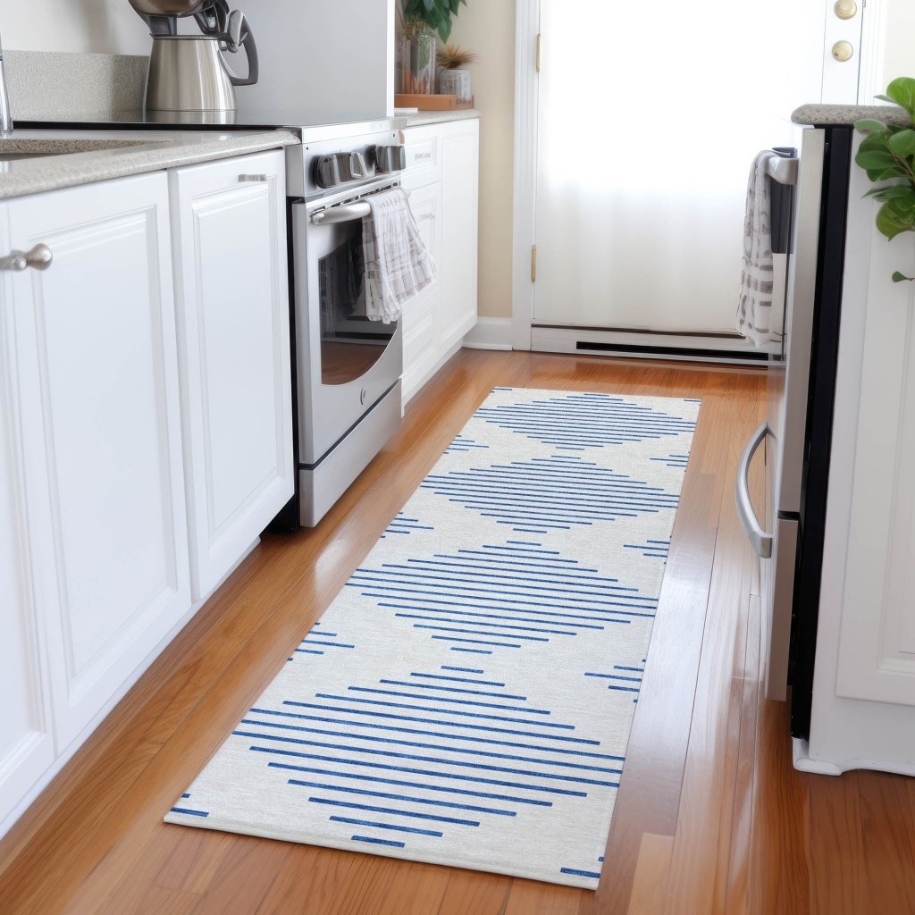 LOOMLAN Rugs Norelia Ivory Washable Indoor-Outdoor Rug