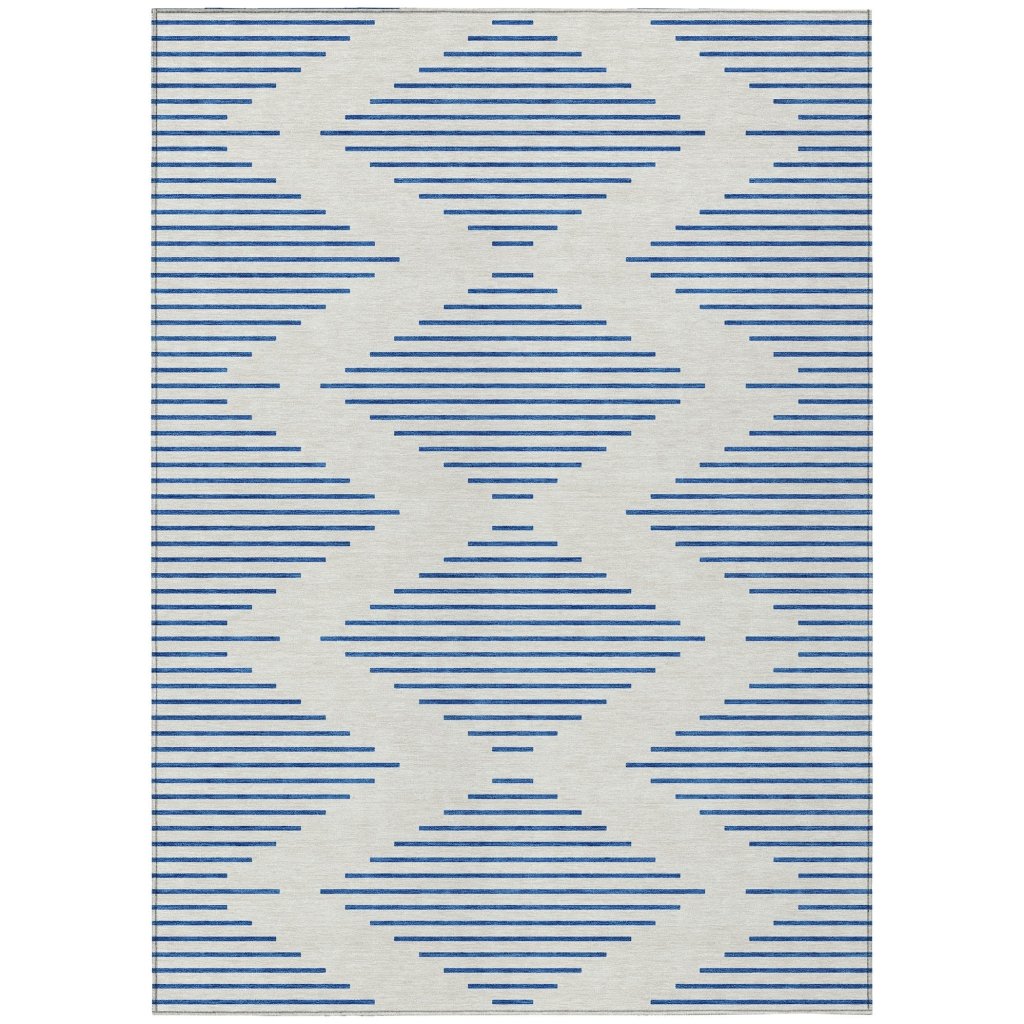 LOOMLAN Rugs Norelia Ivory Washable Indoor-Outdoor Rug