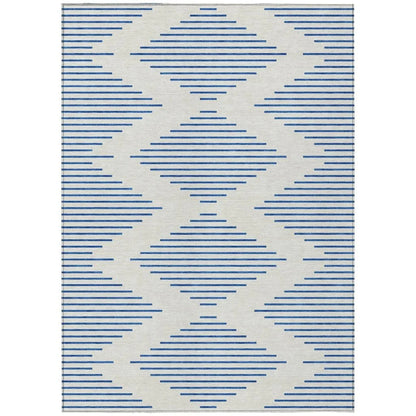 LOOMLAN Rugs Norelia Ivory Washable Indoor-Outdoor Rug