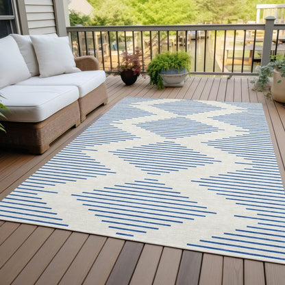 LOOMLAN Rugs Norelia Ivory Washable Indoor-Outdoor Rug