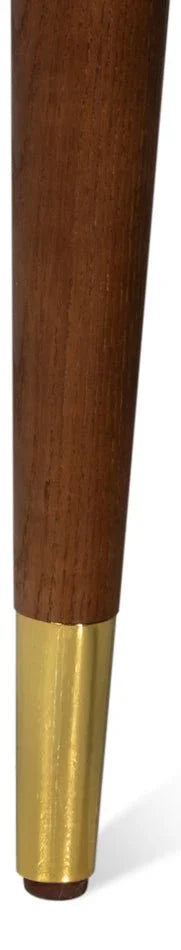 Norwood Onyx Black Leather Dining Chair - LOOMLAN - Sarreid - Dining Chairs