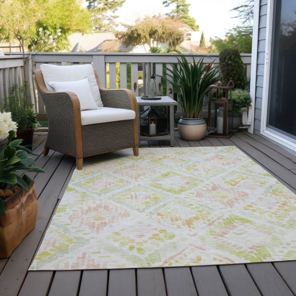 LOOMLAN Rugs Nova Pink Washable Indoor-Outdoor Rug