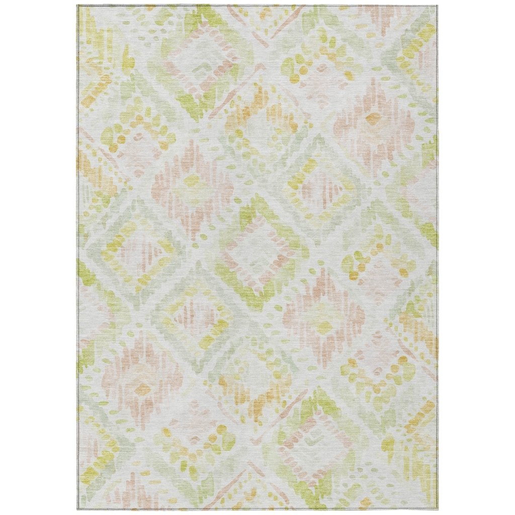 LOOMLAN Rugs Nova Pink Washable Indoor-Outdoor Rug