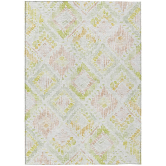 LOOMLAN Rugs Nova Pink Washable Indoor-Outdoor Rug