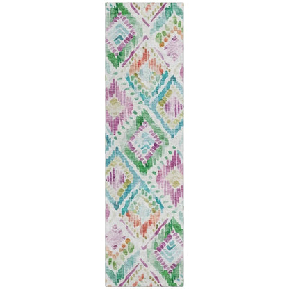 LOOMLAN Rugs Nova Teal Washable Indoor-Outdoor Rug