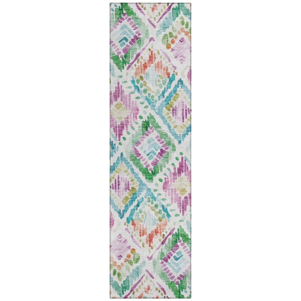 LOOMLAN Rugs Nova Teal Washable Indoor-Outdoor Rug