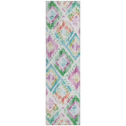 LOOMLAN Rugs Nova Teal Washable Indoor-Outdoor Rug