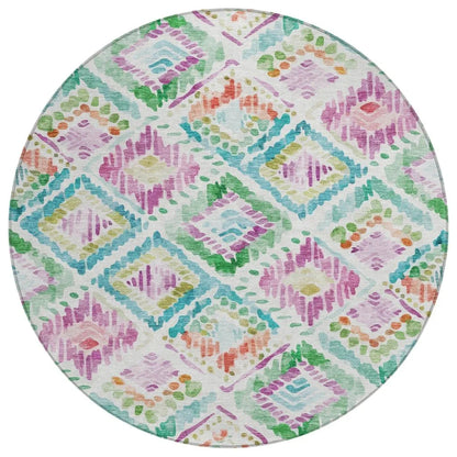LOOMLAN Rugs Nova Teal Washable Indoor-Outdoor Rug