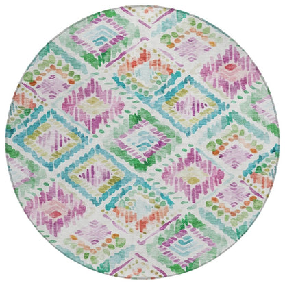 LOOMLAN Rugs Nova Teal Washable Indoor-Outdoor Rug