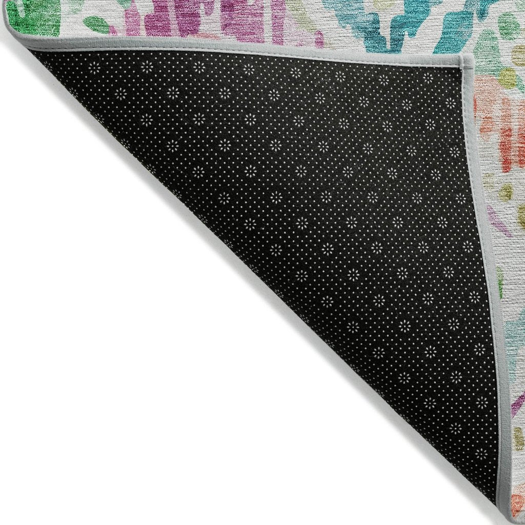 LOOMLAN Rugs Nova Teal Washable Indoor-Outdoor Rug